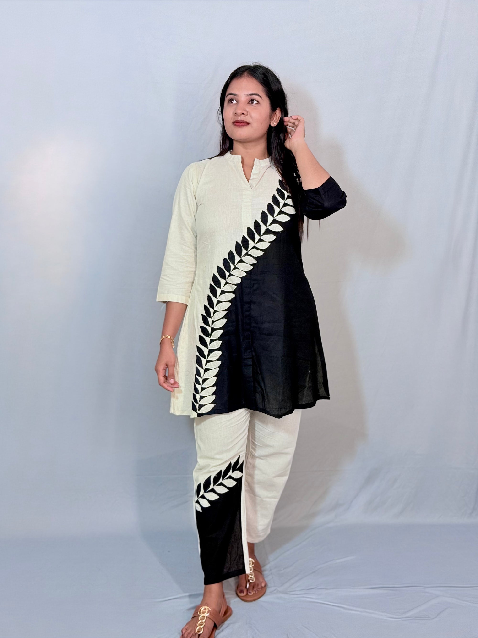 Black and white printed cord set - KLA2013