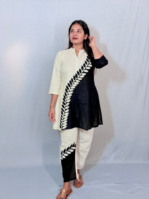 Black and white printed cord set - KLA2013