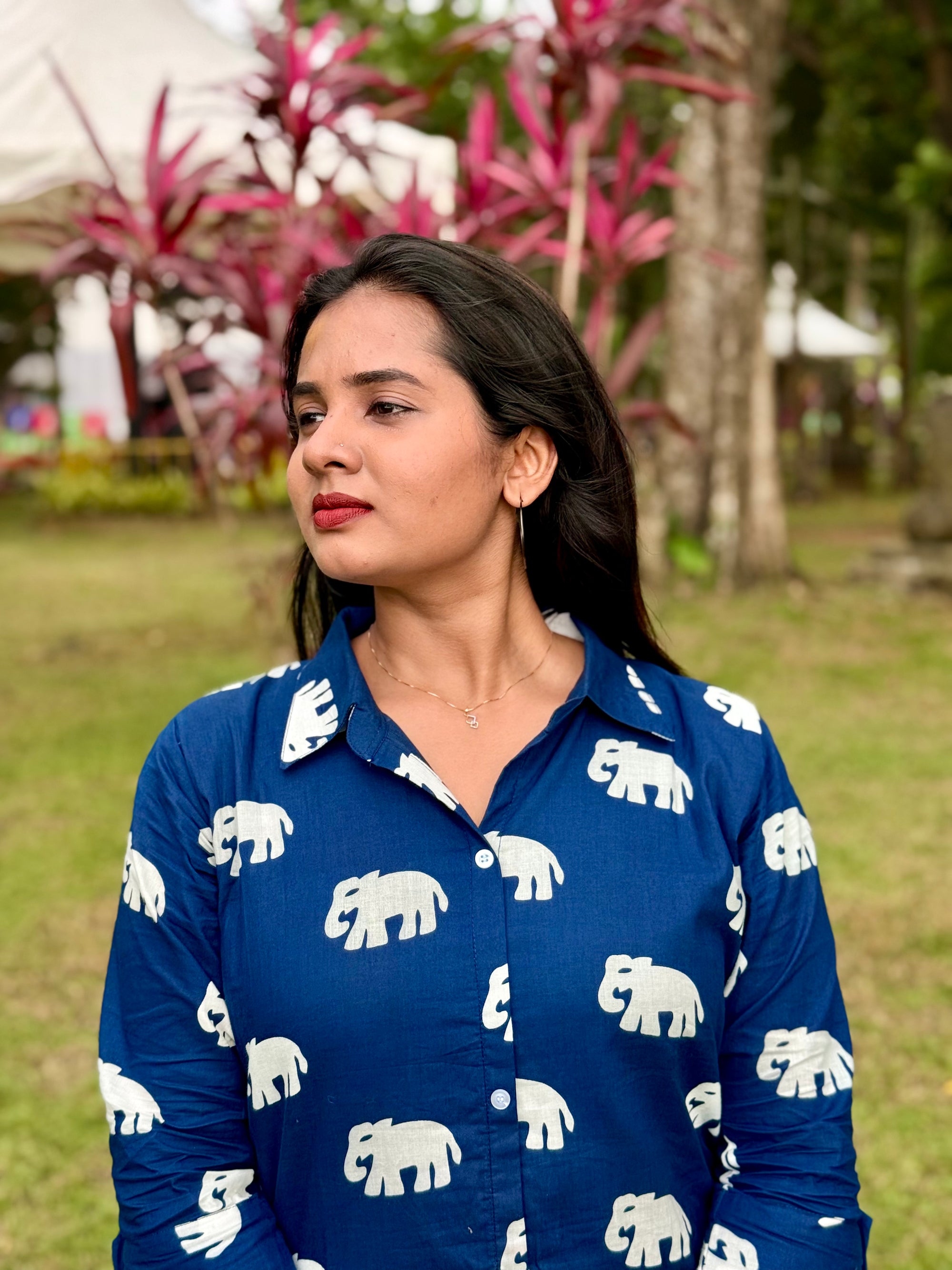 Comfortable and stylish cotton shirt dress - KLA9307