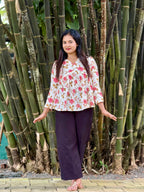 Off-white short kurti - KLA 9110