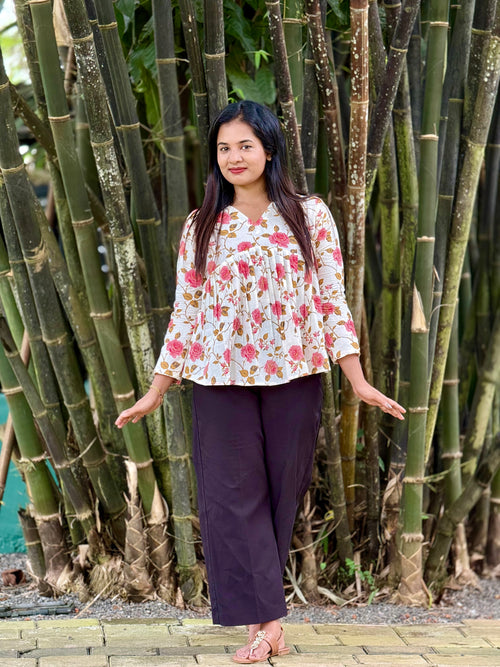 Off-white short kurti - KLA 9110