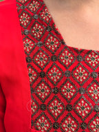 Elegant georgette single piece kurti (Sleeveless)- KLA9308