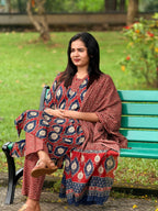 KLA 9204- Elegant 3-piece cotton kurti set for a stylish look.