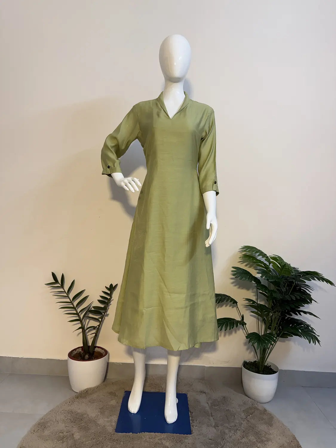 Semi Soft Silk Flare Kurti - K3230