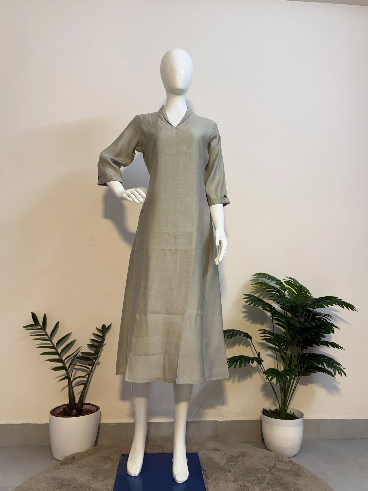 Semi Soft Silk Flare Kurti - K3237
