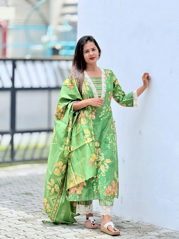 Semi Modal Printed Kurti - K3232