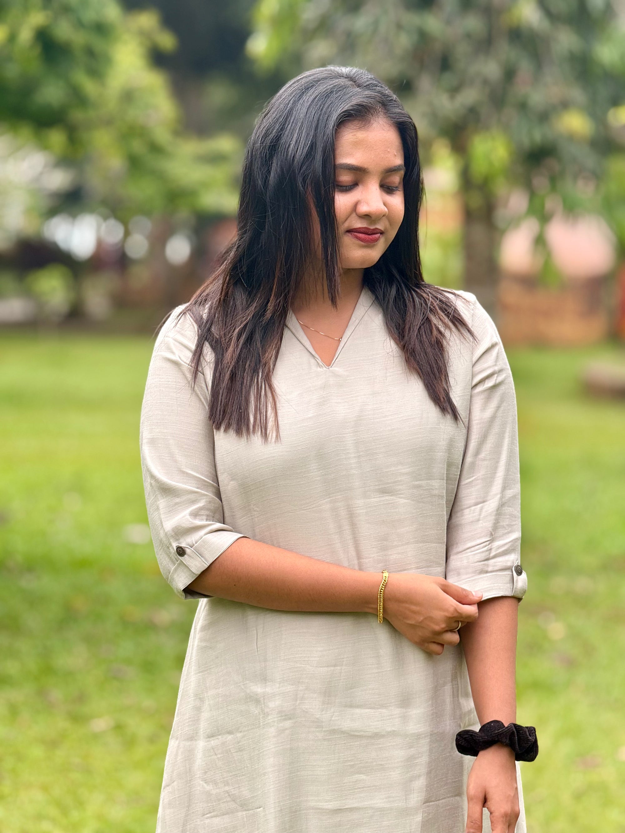 Semi Soft Silk Flare Kurti - K3237