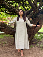 Semi Soft Silk Flare Kurti - K3237